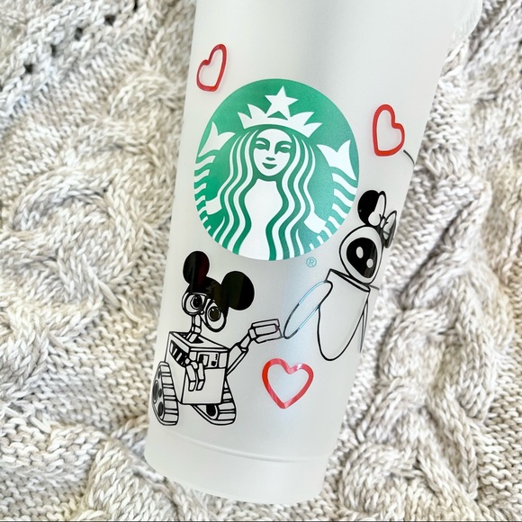 Starbucks cold cup reusable Disney Pixar Wall-E personalized - Picture 2 of 2